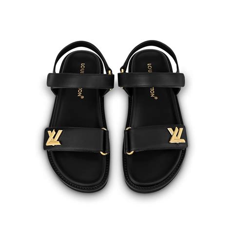 louis vuitton double strap sandals|louis vuitton flat sandals women.